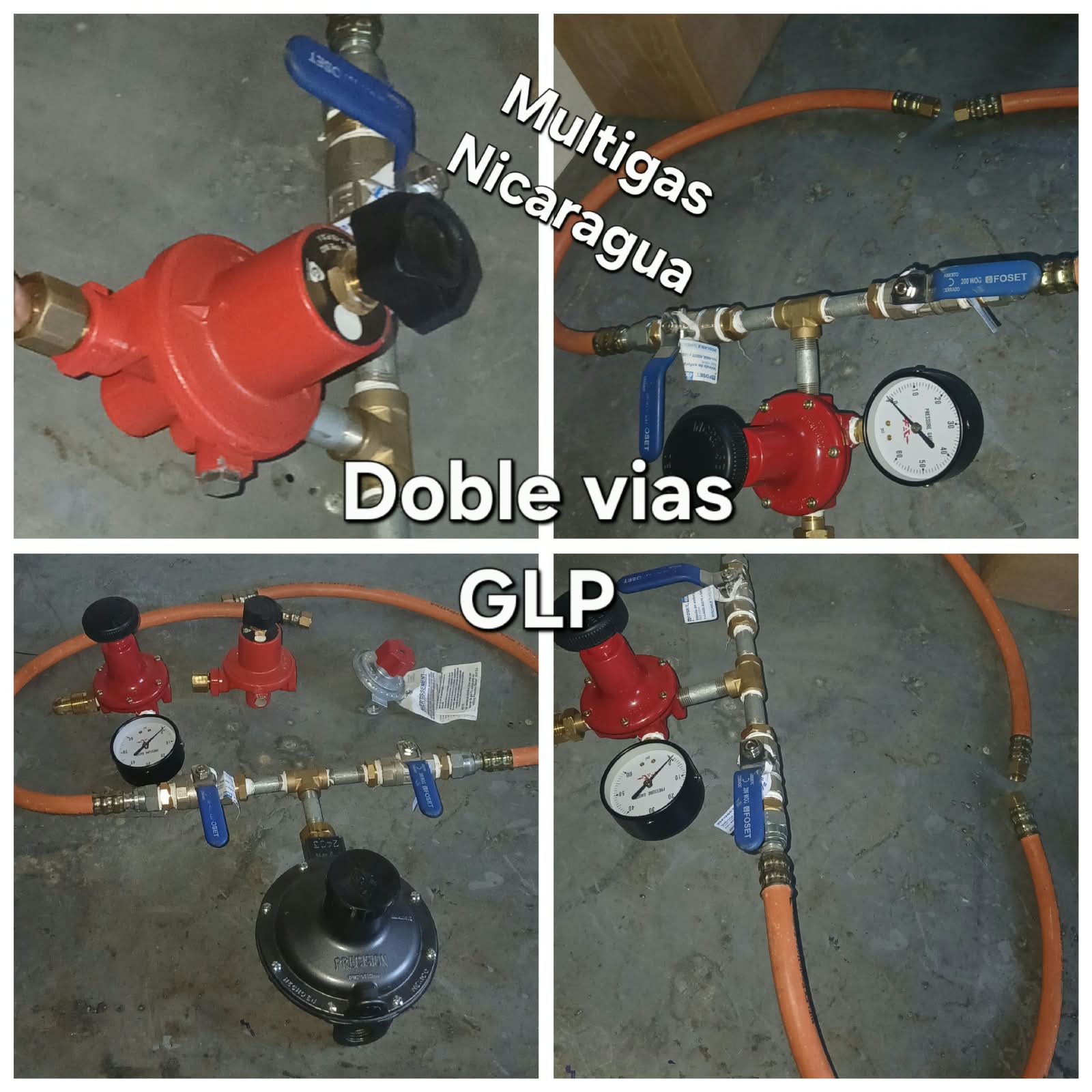 Sistema de doble vía y accesorios para gas LP
