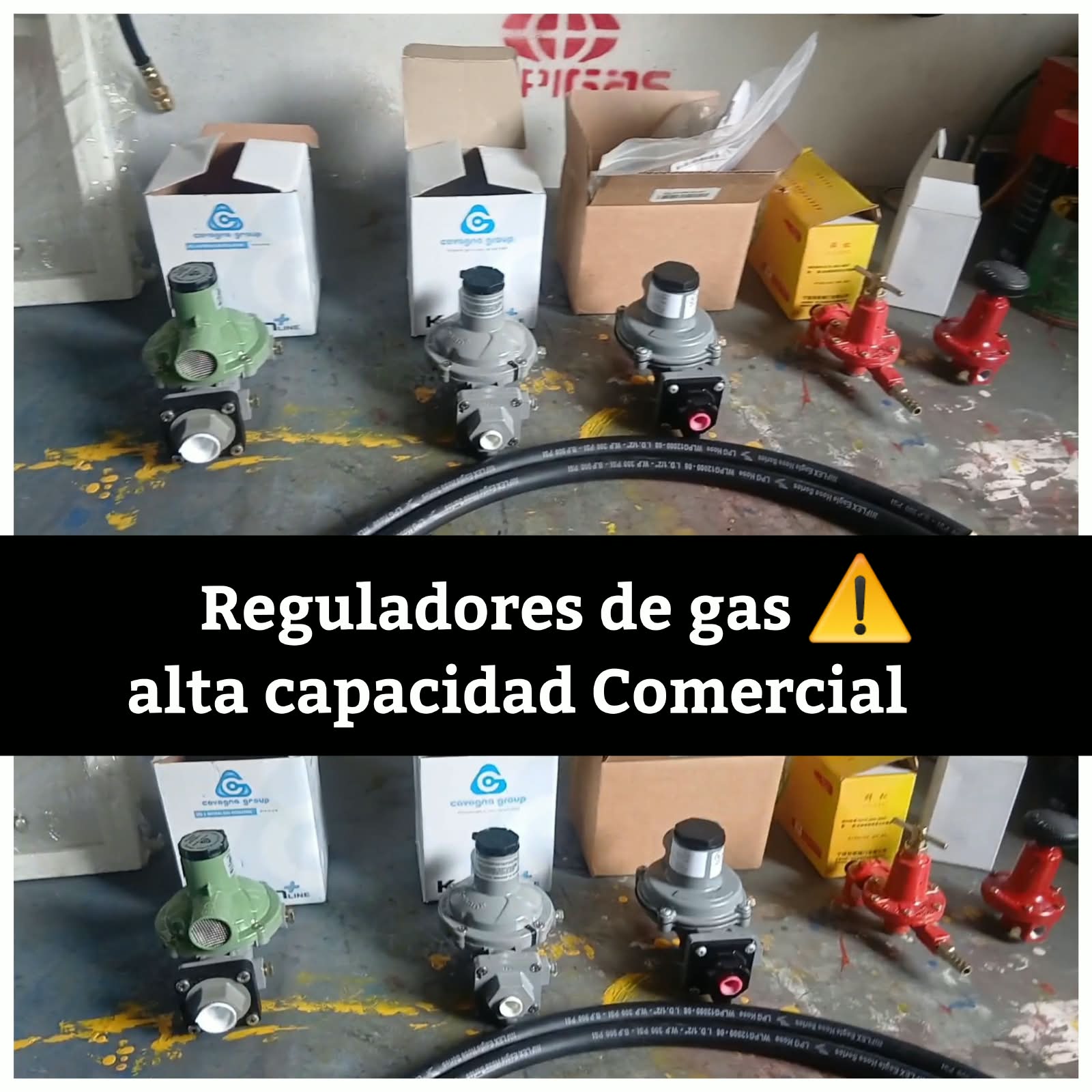 Reguladores comerciales de gas en diferentes capacidades