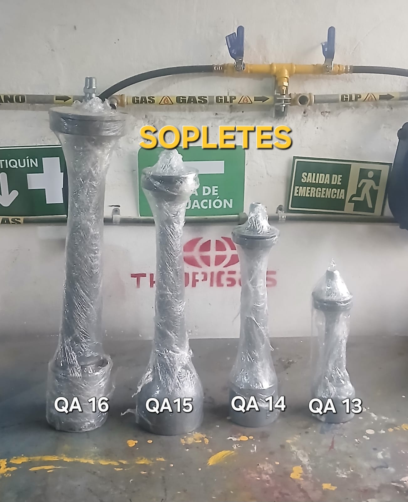 Sopletes para horno de distintos tamaños