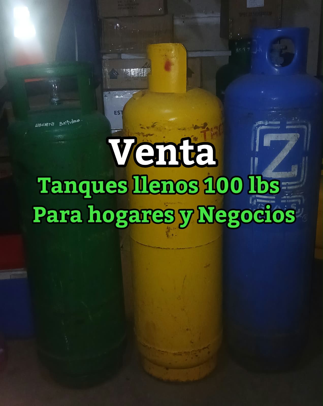 Tanques de gas LP de 100 libras disponibles para la venta